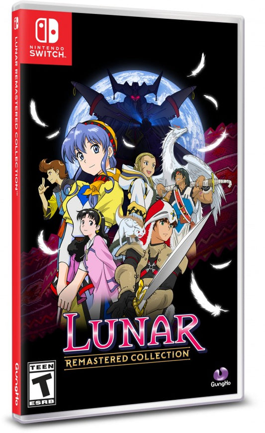 Lunar Remastered Collection cover art for Nintendo Switch classic RPG collection