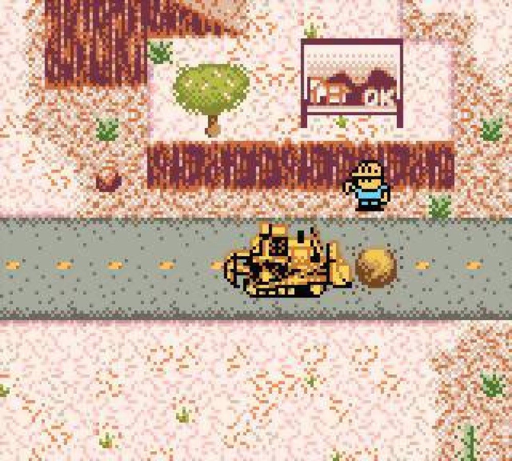 Matchbox Caterpillar Construction Zone for Game Boy Color, gameplay for a simulation video game with construction vehicle gameplay, task-based challenges, mini-games, and family-friendly activities