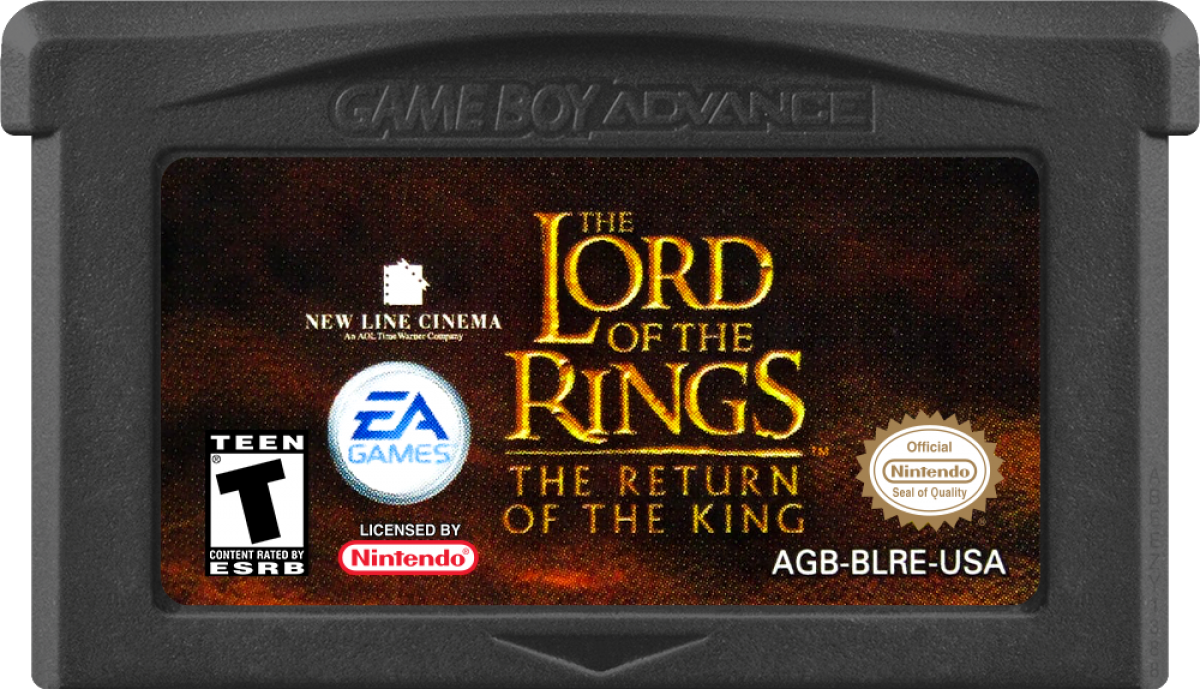 Lord of the Rings: The Return of the King cgame cartridge for Game Boy Advance (GBA) video game