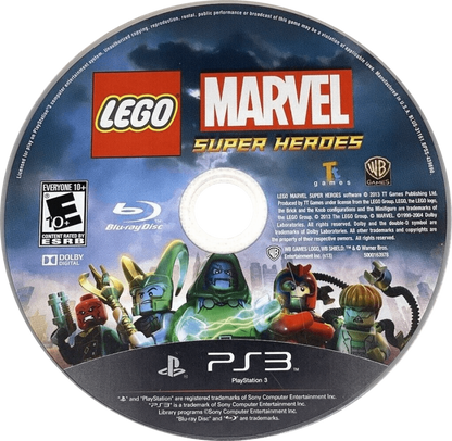 LEGO Marvel Super Heroes disc for PlayStation 3 PS3 video game