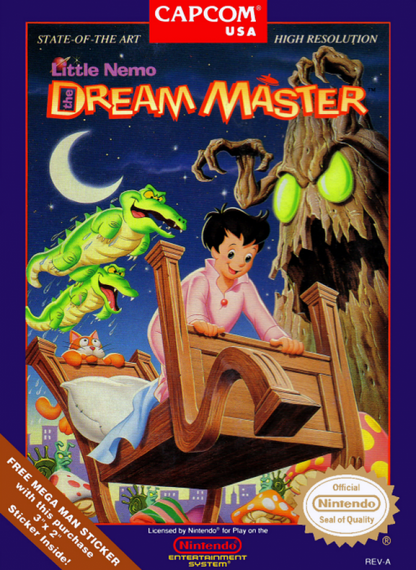 Little Nemo: The Dream Master cover art for Nintendo Entertainment System (NES) video game