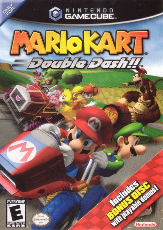 Mario Kart: Double Dash!! [Special Edition with Bonus Disc] cover art for GameCube (GC) kart racing video game