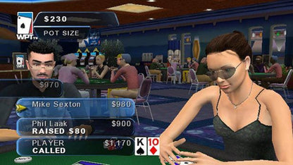 World Poker Tour – PlayStation 2 (PS2) video game gameplay, poker.