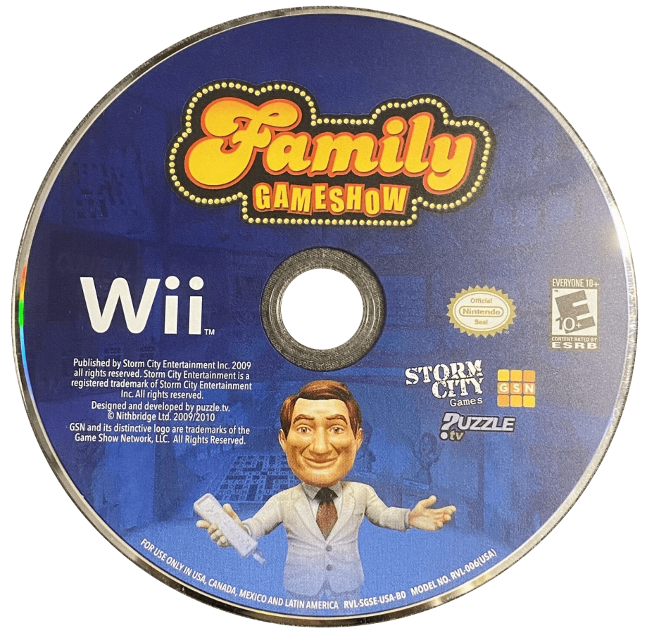 Family Game Show disc art for Nintendo Wii (Wii) video game