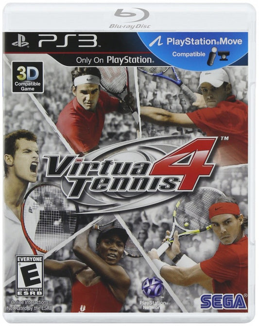 Virtua Tennis 4 cover art for PlayStation 3 (PS3) video game