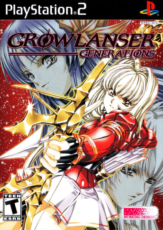 Growlanser Generations PlayStation 2 PS2 for role playing video game fans featuring tactical strategy combat epic fantasy storytelling anime inspired characters real time battle system deep character progression branching storylines immersive JRPG adventure collectible gaming appeal front box art