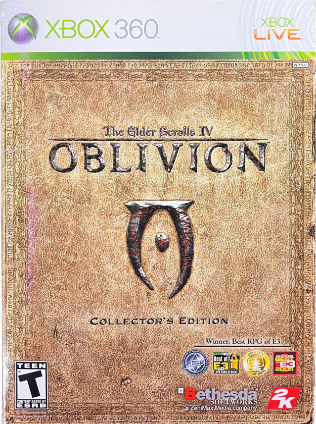The Elder Scrolls IV Oblivion Collector's Edition Xbox 360 inspired design featuring epic open world fantasy role playing adventure aesthetic vast kingdom exploration magic and sword combat immersive quests rich lore medieval landscapes collector edition presentation cover 