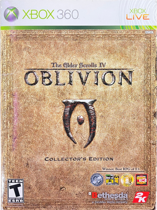 The Elder Scrolls IV Oblivion Collector's Edition Xbox 360 inspired design featuring epic open world fantasy role playing adventure aesthetic vast kingdom exploration magic and sword combat immersive quests rich lore medieval landscapes collector edition presentation cover 