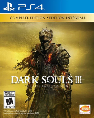 Dark Souls III [The Fire Fades Complete Edition] – PlayStation 4 (PS4) video game cover image, action RPG by FromSoftware