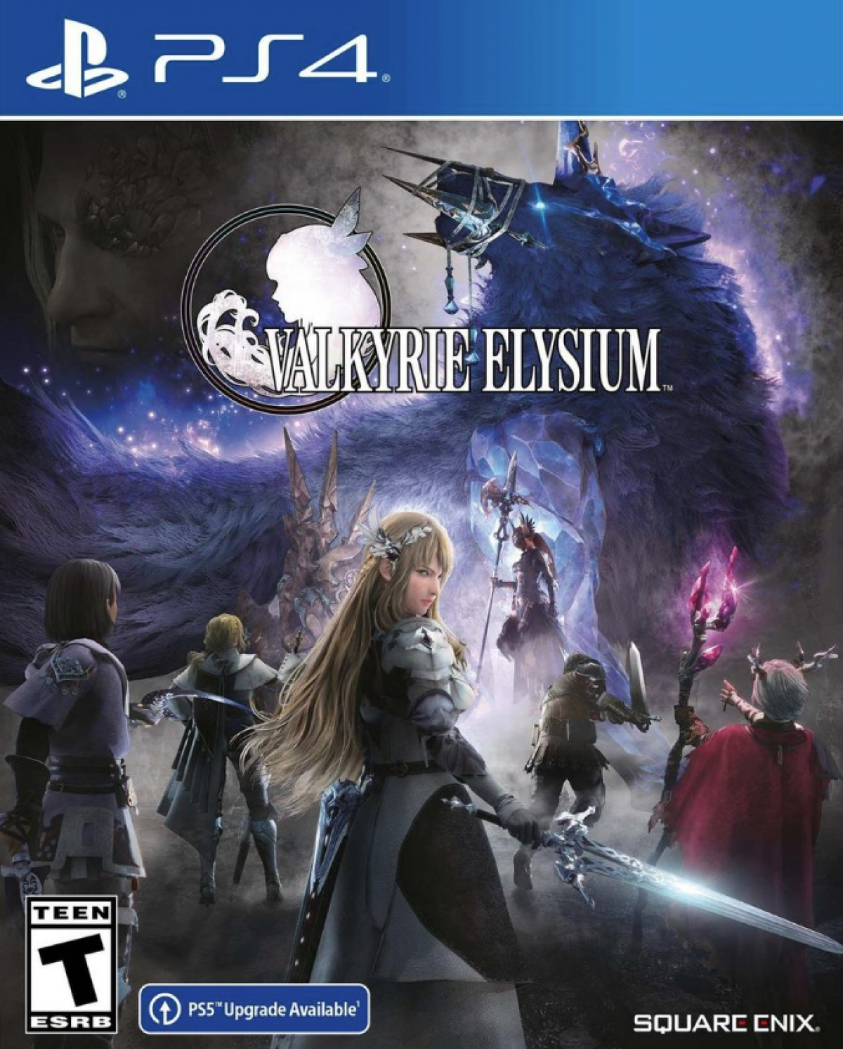Valkyrie Elysium – PlayStation 4 (PS4) video game cover image, action role-playing game.