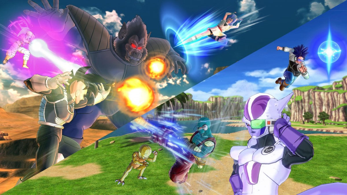 Dragon Ball Xenoverse 2 PS4 game featuring fast-paced anime fighting action, customizable characters, and epic battles from the Dragon Ball universe gameplay