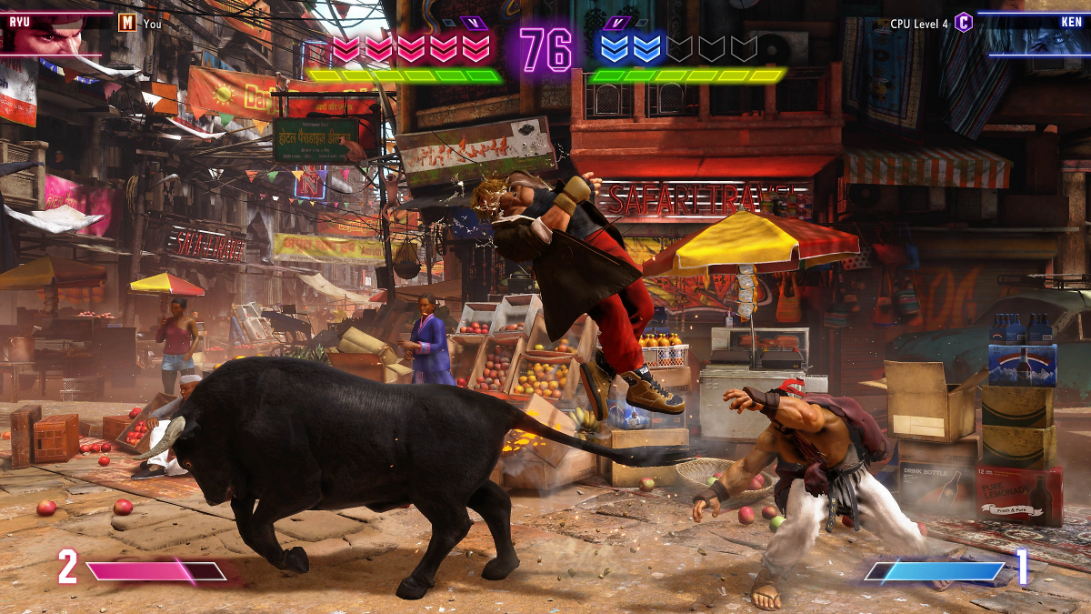 Street Fighter 6 retro PS5 video game Street Fighter 6 fighting game arcade style combat competitive multiplayer one on one battles Capcom fighter console release  gameplay 