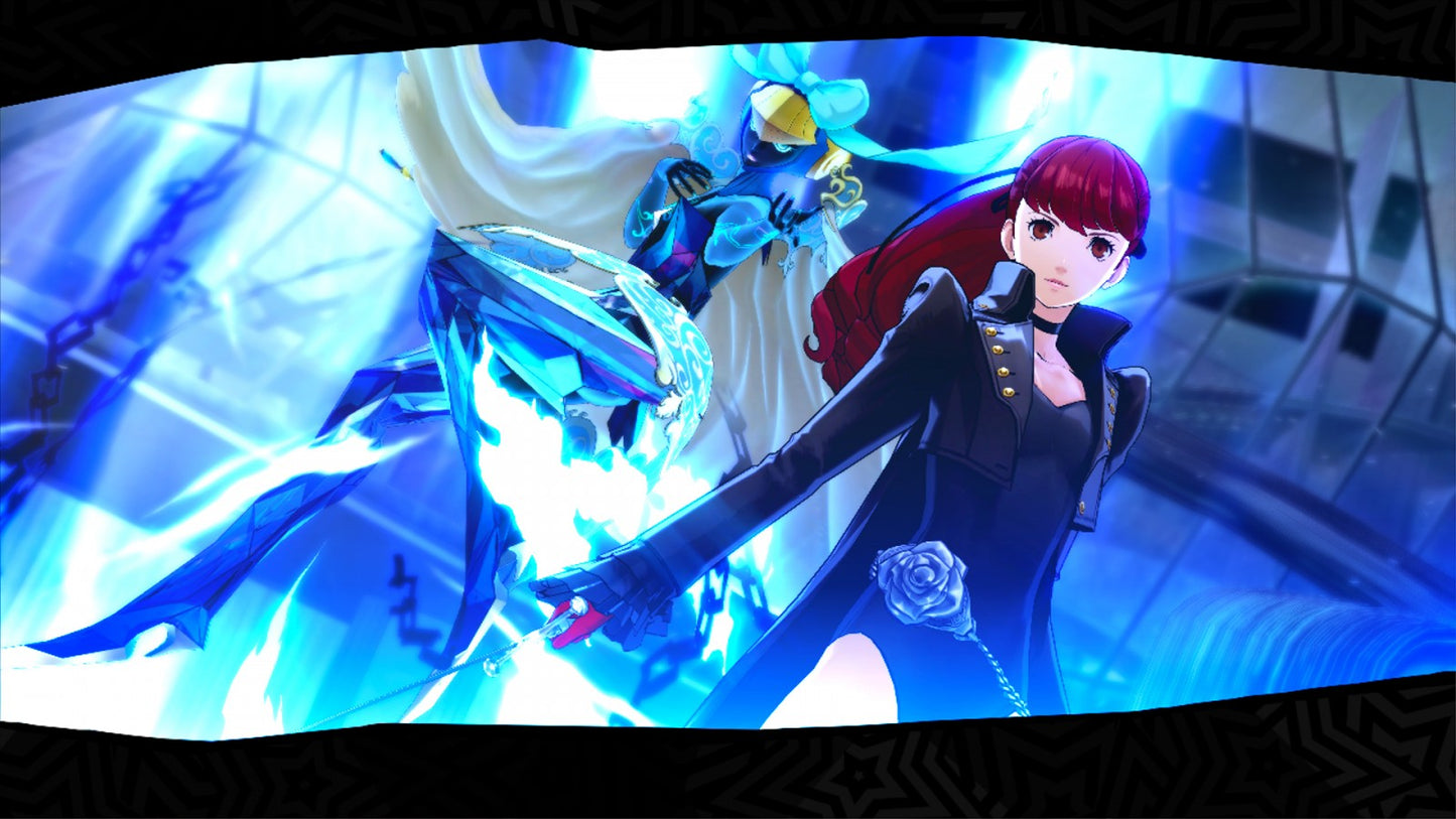 Persona 5 Royal Steelbook Edition for PlayStation 4, gameplay for a Japanese role-playing video game with turn-based combat, social simulation, dungeon exploration, and stylish anime-inspired storytelling
