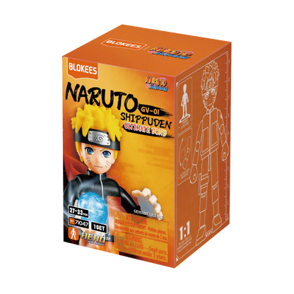 Blokees Naruto Galaxy Version Ultimate Bond blind box collectible series inspired design featuring buildable anime ninja character figures aesthetic mystery box assortment iconic Naruto universe friendships and rivalries themed mini models detailed stylized designs dynamic collectible display presentation