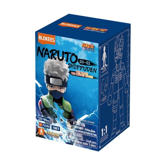 Blokees Naruto Galaxy Version The Place the Leaves Dance blind box collectible series inspired design featuring buildable anime character figures aesthetic mystery box assortment Hidden Leaf Village themed designs detailed ninja inspired mini models colorful collectibles dynamic action poses and display presentation