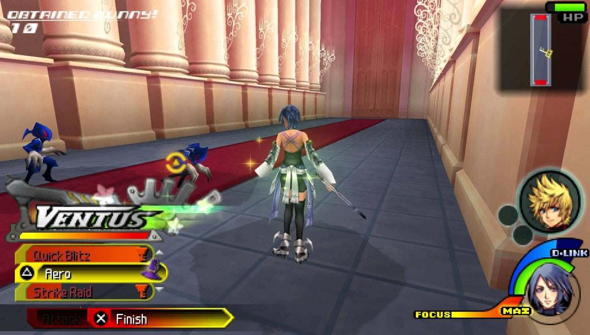 Kingdom Hearts: Birth by Sleep PSP action role-playing video game gameplay