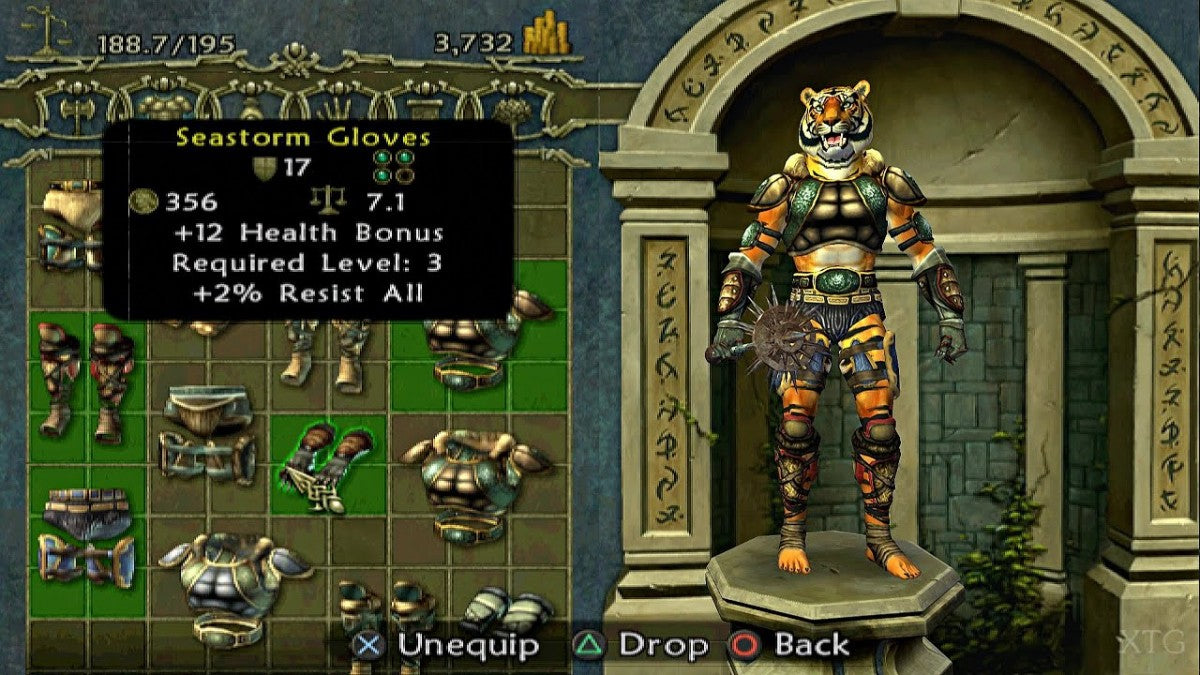 Champions of Norrath for PlayStation 2 with fantasy action-RPG and cooperative dungeon-crawling theme gameplay