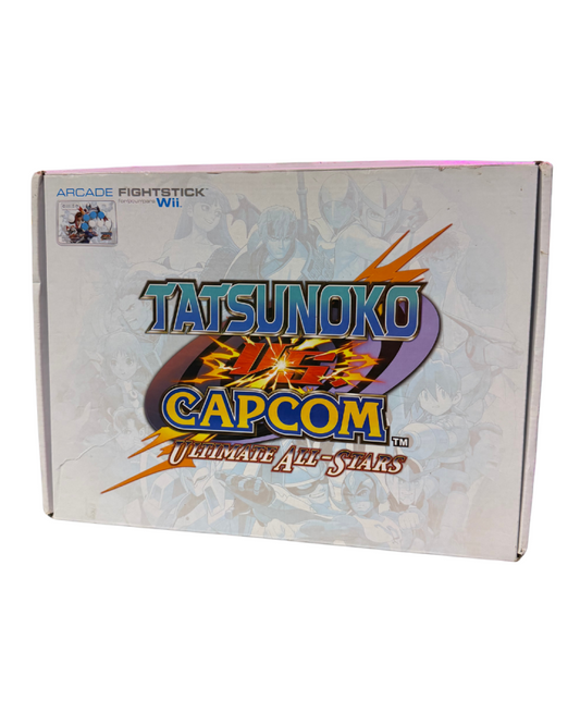 Tatsunoko vs Capcom Wii fight stick bundle featuring arcade-style controller and crossover fighting game for Nintendo Wii