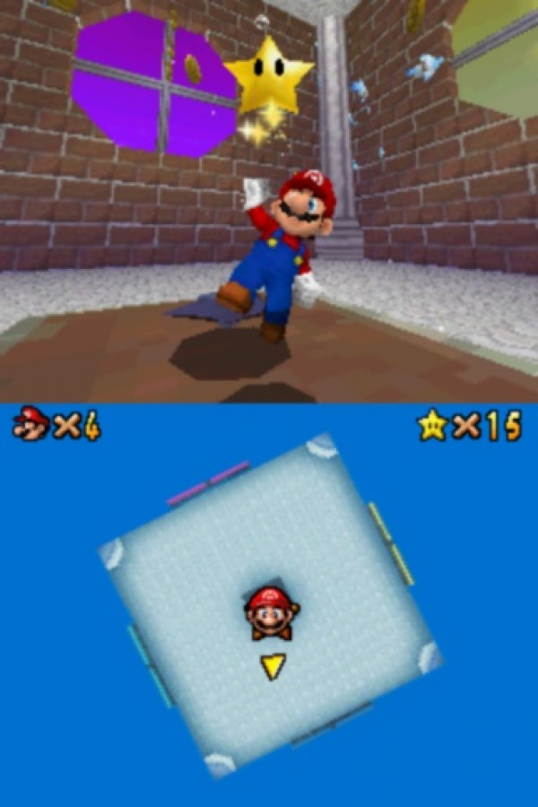 Super Mario 64 DS gameplay for Nintendo DS (DS) 3D platformer video game