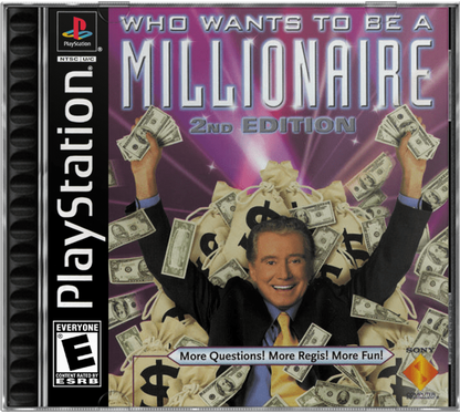 Who Wants To Be A Millionaire: 2nd Edition cover art for PlayStation 1 (PS1) quiz show video game