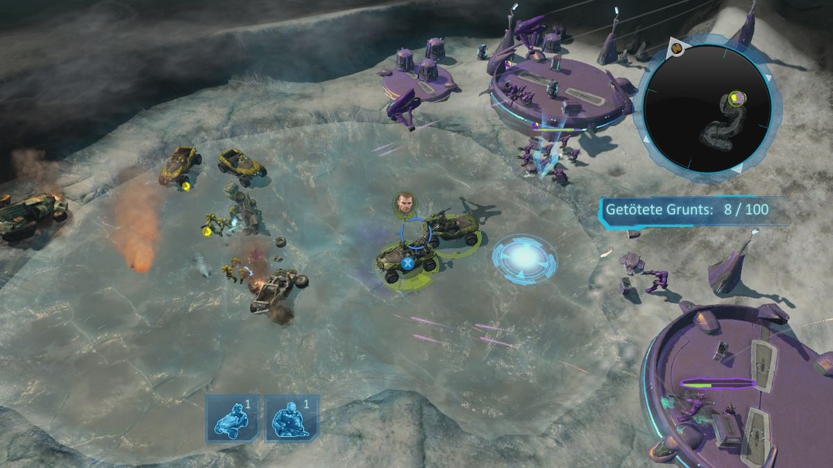 Halo Wars Platinum Hits for Xbox 360 with real-time strategy action set in the Halo universe gameplay