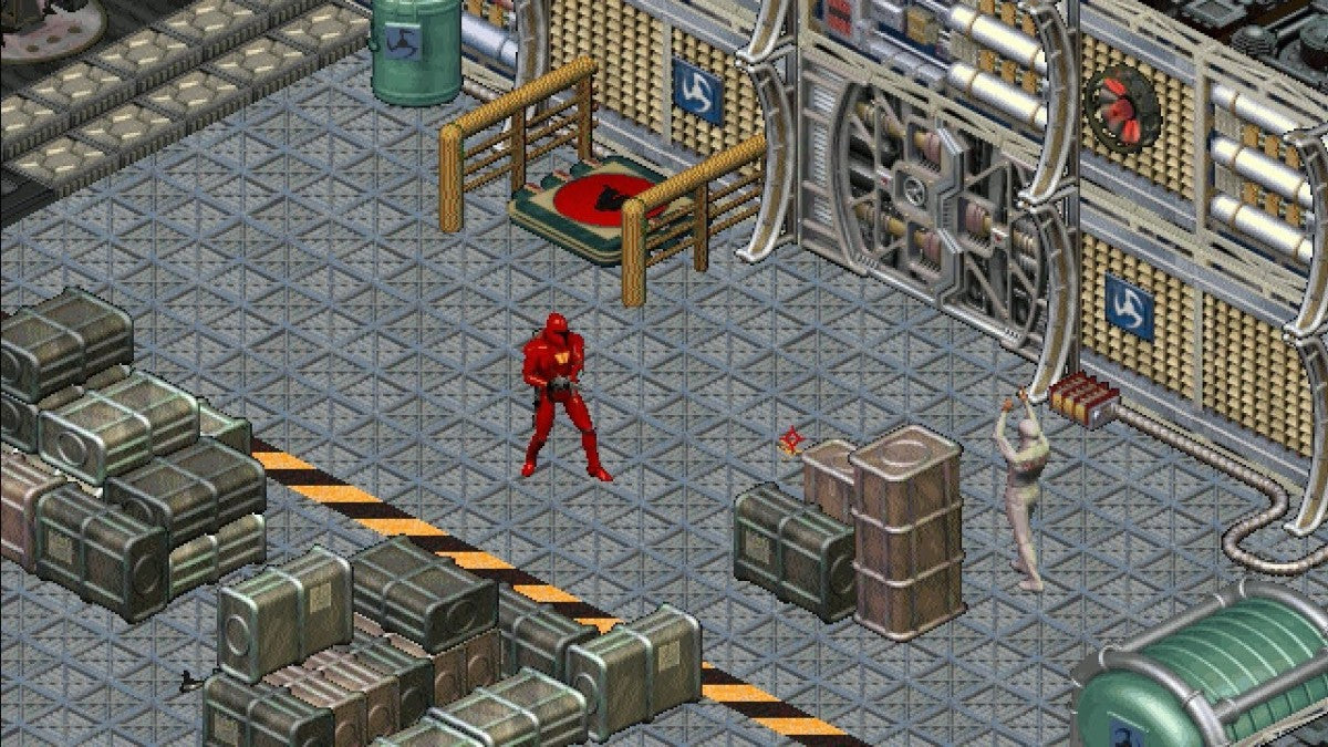 Crusader No Remorse Sega Saturn isometric action shooter cyberpunk tactical combat game rebellion storyline explosive weapons destruction based gameplay The 3DO Company port sci fi military missions retro gaming Sega Saturn software video game title gameplay