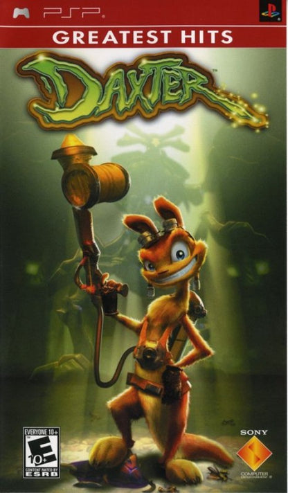 Daxter Greatest Hits PSP platformer video game cover art.