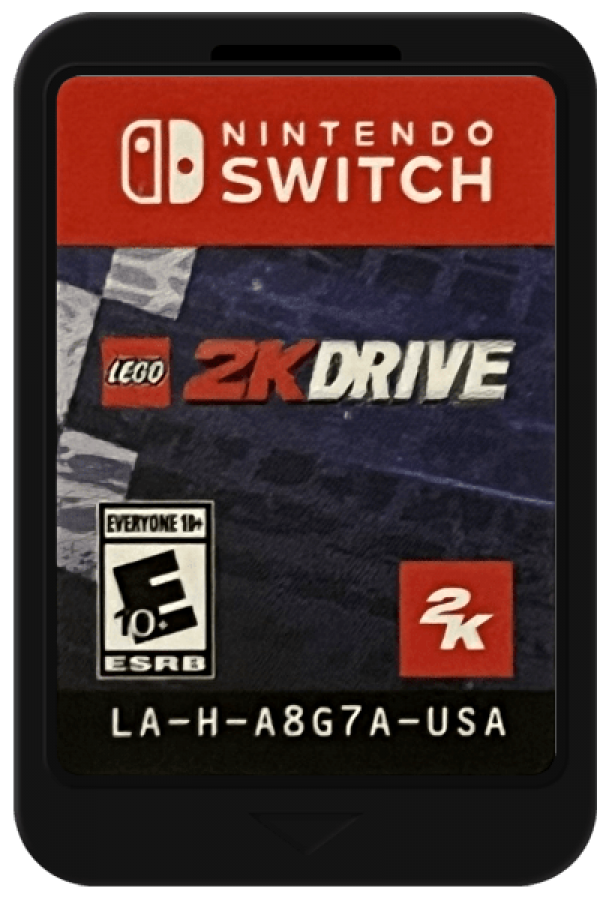 LEGO 2K Drive Nintendo Switch open world racing game vehicle transformation brick building customization cartridge art