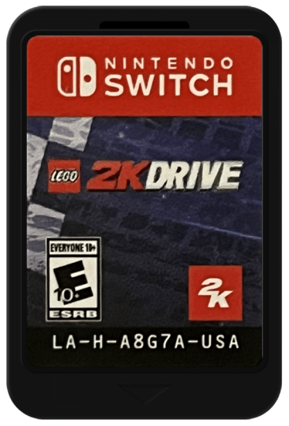 LEGO 2K Drive Nintendo Switch open world racing game vehicle transformation brick building customization cartridge art