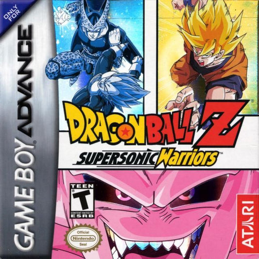 Dragon Ball Z Supersonic Warriors cover art for Game Boy Advance GBA video game