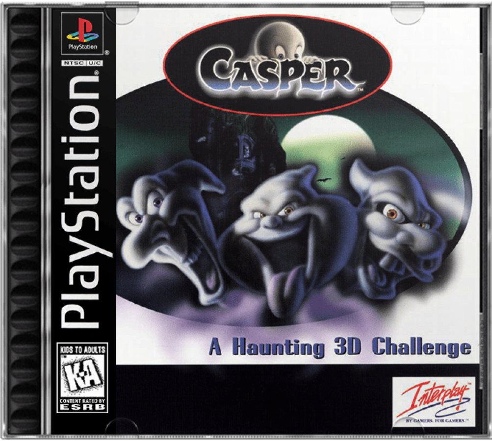Casper cover art for PlayStation 1 (PS1) video game