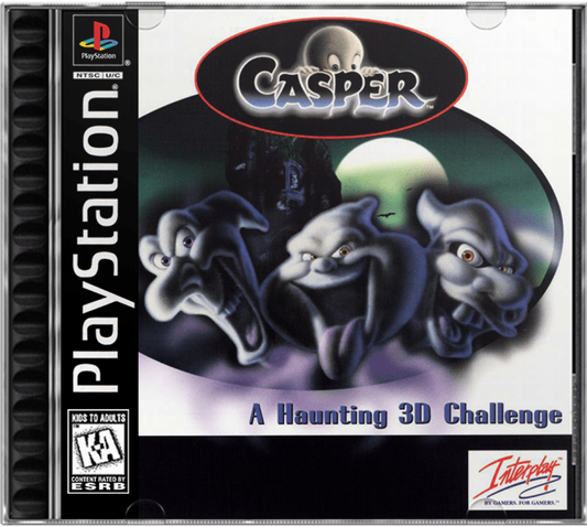 Casper cover art for PlayStation 1 (PS1) video game