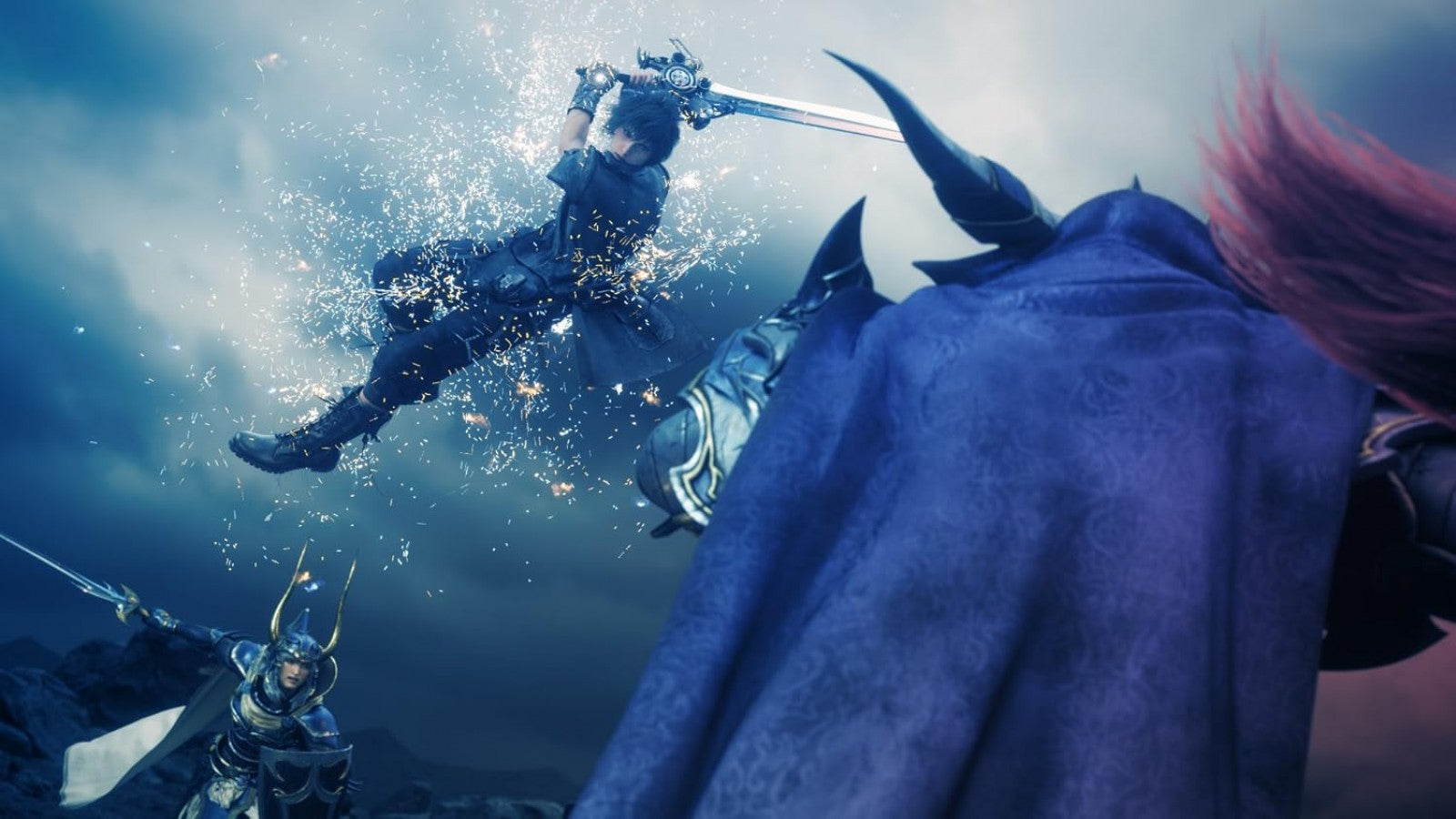 Dissidia Final Fantasy NT Steelbook Edition for PlayStation 4, gameplay for a fighting action video game with team-based battles, Final Fantasy characters, arena combat, and competitive multiplayer gameplay