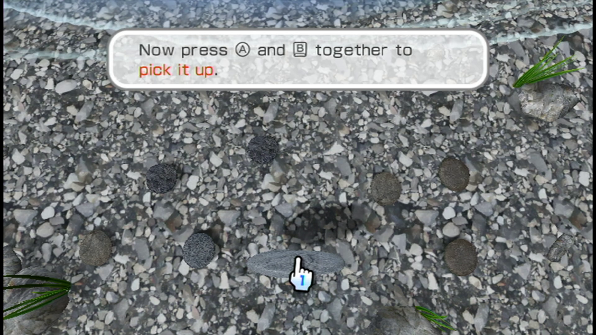 Wii Play Motion gameplay for Nintendo Wii (Wii) featuring motion‑controlled mini‑games that showcase the Wii Remote Plus, with playful activities like ice cream balancing, stone skipping, and ghost hunting.