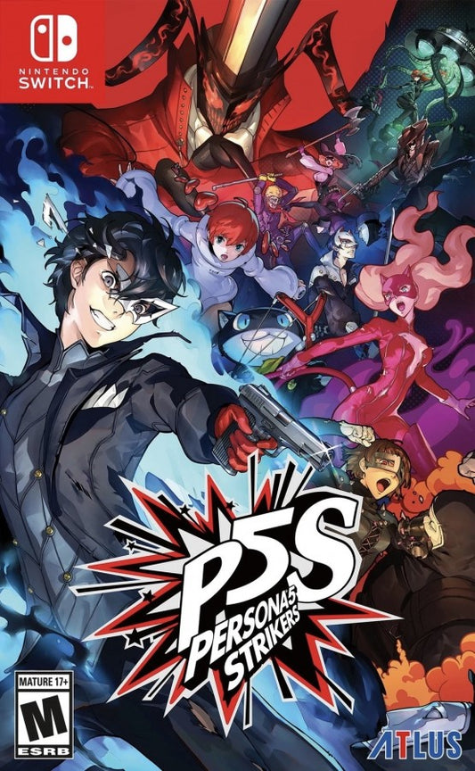 Persona 5 Strikers Nintendo Switch game featuring stylish action RPG combat and story-driven Phantom Thieves adventure front cover