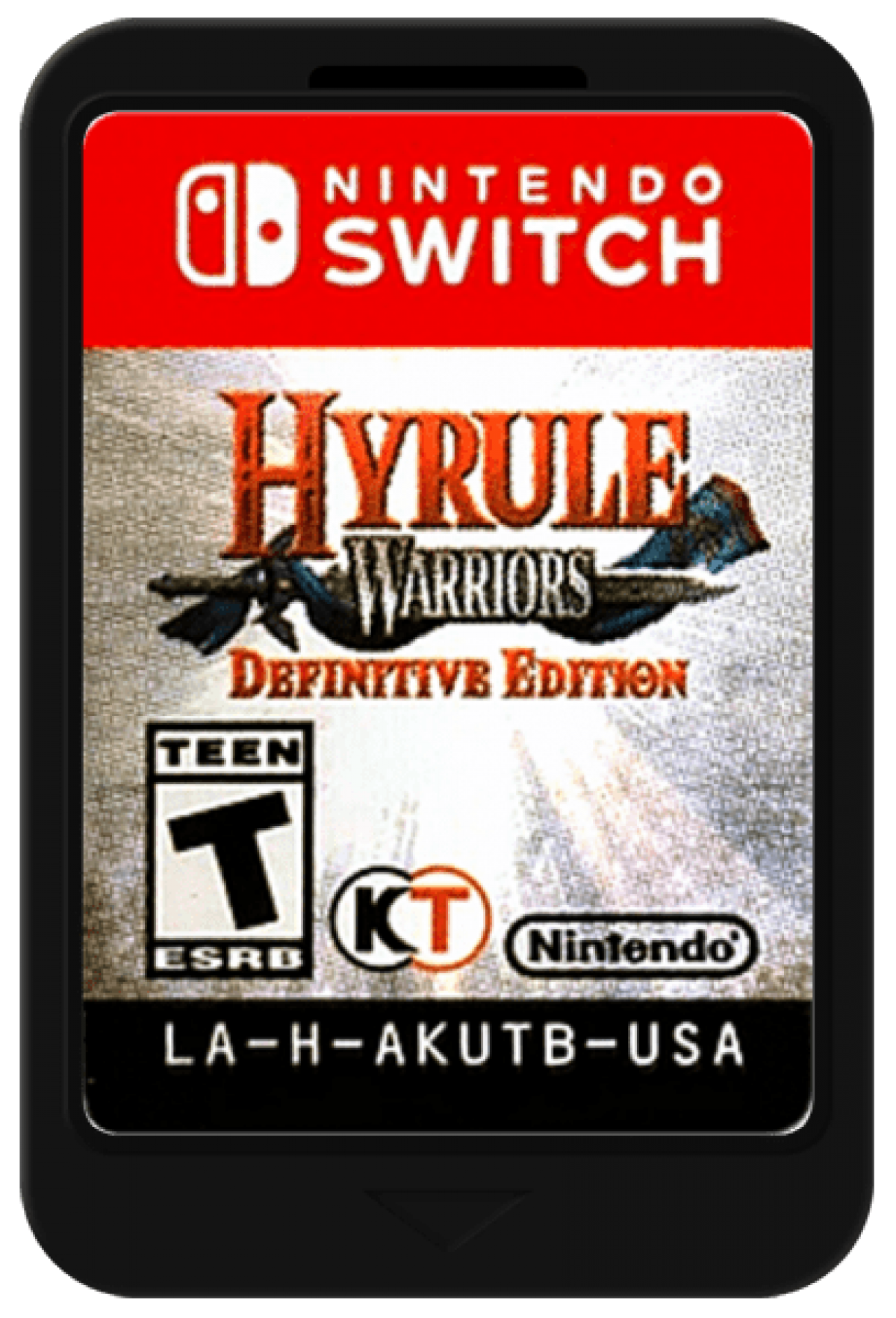 Hyrule Warriors Definitive Edition cartridge for Nintendo Switch action game
