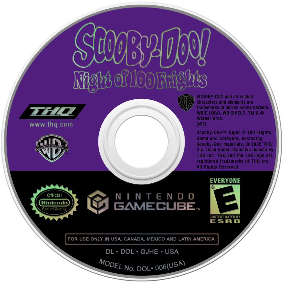 Scooby-Doo!: Night of 100 Frights for GameCube (GC) at Gamers INC, featuring a spooky 3D platforming adventure where you play as Scooby-Doo searching for the rest of the Mystery Inc. gang in the haunted Mystic Manor, collecting Scooby Snacks, unlocking fun power-ups, and facing off against classic villains from the original cartoon series disc  
