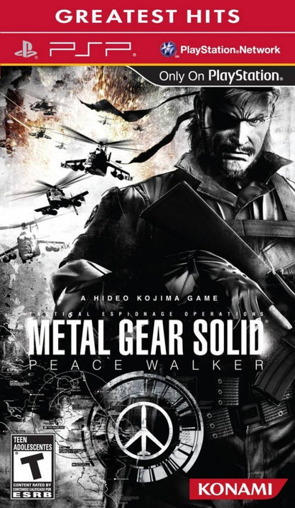 Metal Gear Solid Peace Walker Greatest Hits cover art for PlayStation Portable PSP video game
