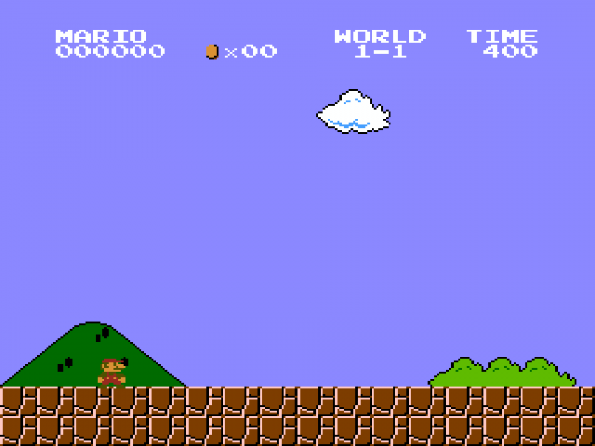 Super Mario Bros Duck Hunt game for the Nintendo Entertainment System featuring a combo cartridge with side scrolling platformer gameplay in Super Mario Bros and light gun shooting gameplay in Duck Hunt with classic arcade style mechanics and two player options Super Mario Bros gameplay