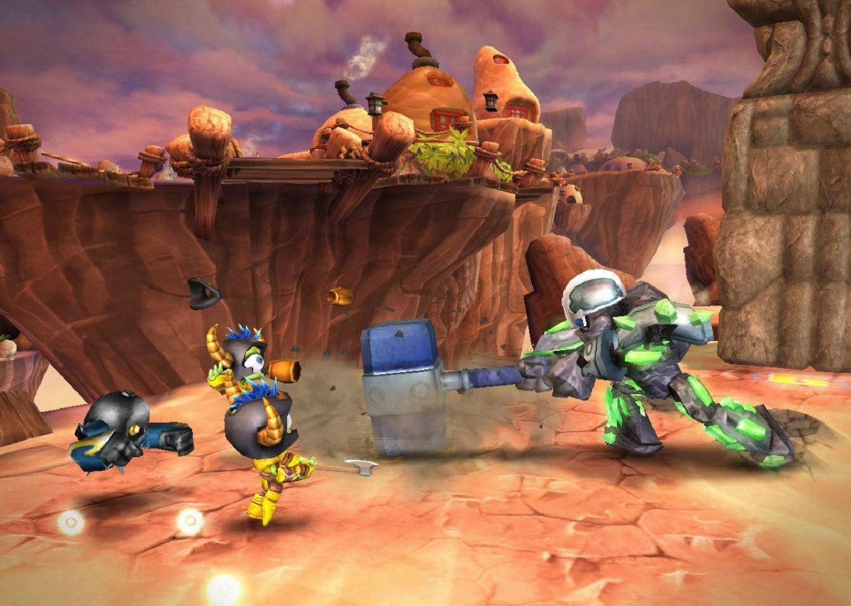 Skylanders Giants for Wii action adventure toy-to-life video game featuring collectible character figures portal gameplay cooperative play and family friendly fantasy battles experience gameplay