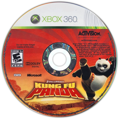 Kung Fu Panda and LEGO Indiana Jones The Original Adventures Combo Pack game for the Xbox 360 featuring two family friendly titles with action adventure gameplay including LEGO style puzzle platforming as Indiana Jones and martial arts combat as Po with cooperative play and story driven levels across both games disc