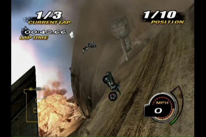 Nitrobike – Nintendo Wii (Wii) motorcycle combat racing arcade video gameplay