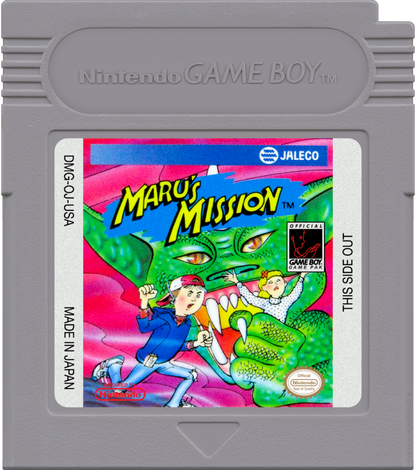 M.U.S.H.A. (Maru’s Mission) Game Boy shoot ’em up video game cartridge