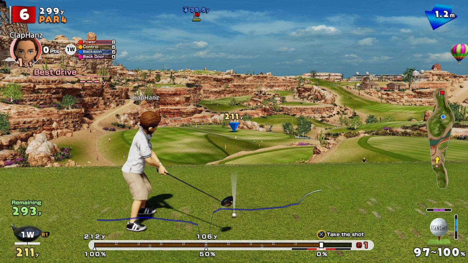 Everybody's Golf PlayStation 4 PS4 arcade sports video game colorful characters beautiful courses deep character customization online multiplayer open courses gameplay