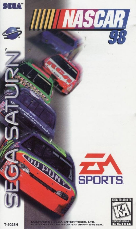 NASCAR 98 cover art for Sega Saturn (SS) video game