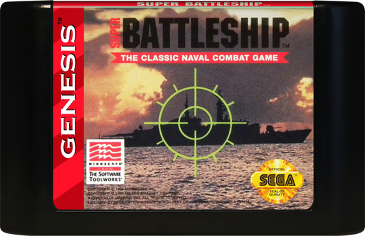 Super Battleship cartridge for Sega Genesis (GEN) video game
