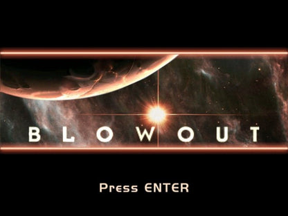 Blowout title screen art for Xbox XBOX video game 