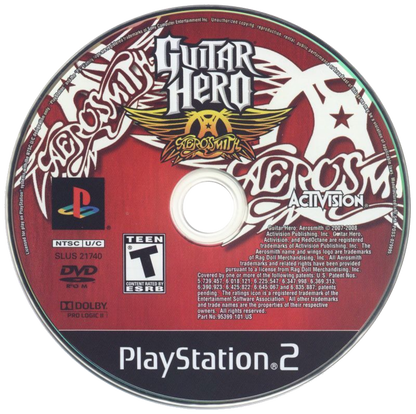 Guitar Hero Aerosmith PlayStation 2 PS2 for music rhythm video game fans featuring iconic Aerosmith songs guitar controller gameplay fast paced note matching career mode multiplayer rock performances classic rhythm action immersive soundtrack collectible gaming appeal disc