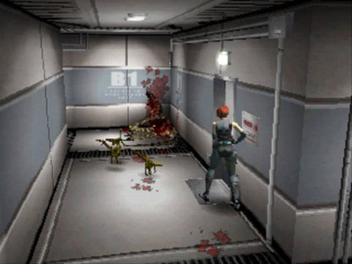 Dino Crisis with Demo Disc PlayStation PS1 for survival horror video game fans featuring dinosaur survival gameplay intense action cinematic storytelling puzzle solving resource management terrifying encounters classic Capcom horror adventure bonus demo disc collectible gaming appeal gameplay  