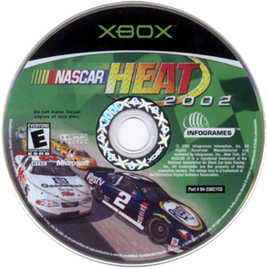 NASCAR Heat 2002 disc for Xbox (XBOX) video game